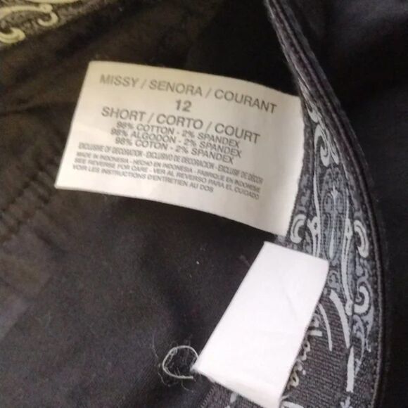 Gloria Vanderbilt High-Rise Black Mona Trouser 12! - Picture 4 of 7